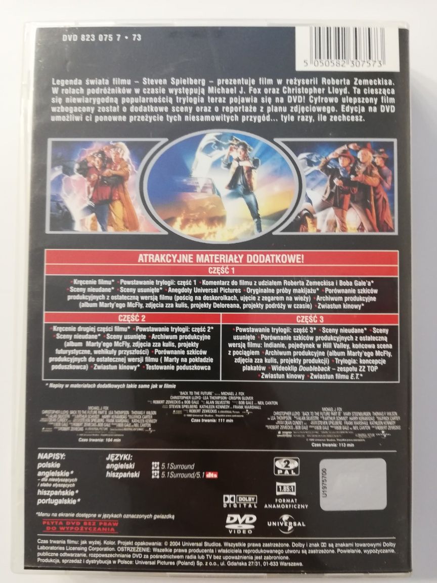 Powrót do przyszłości Trylogia 3 x DVD