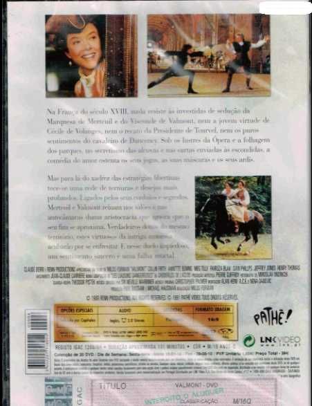 Dvd NOVO Valmont SELADO Filme Milos Forman Colin Firth Annette Bening