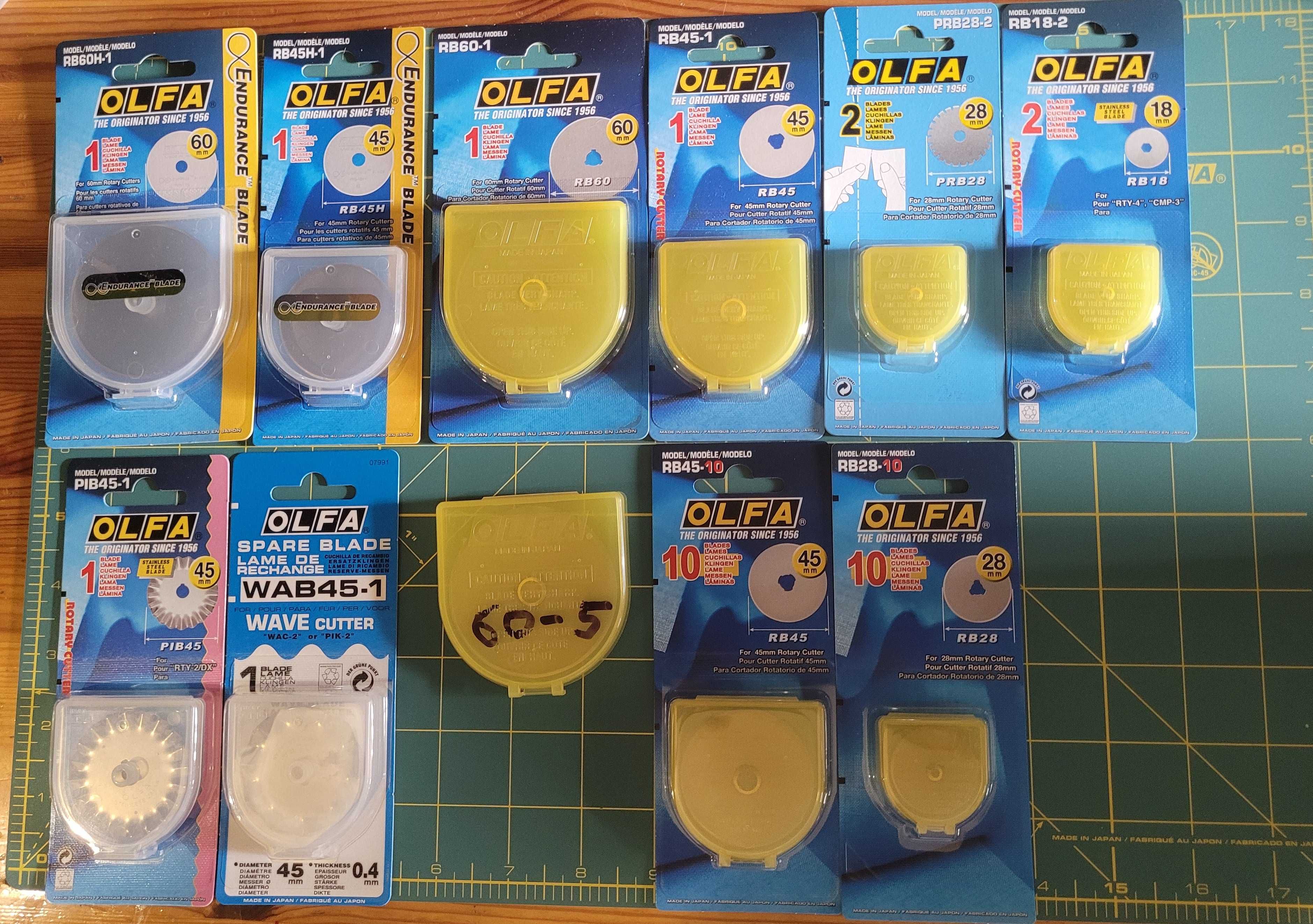 OLFA Ножи с круглым лезвием Rotary Cutters made in Japan
