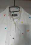 BAPE - Biało-kolorowa koszula w stylu streetwear, XS
