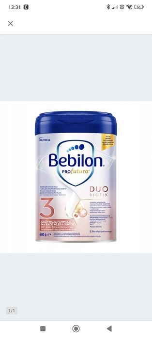 Mleko Bebilon profutura 3
