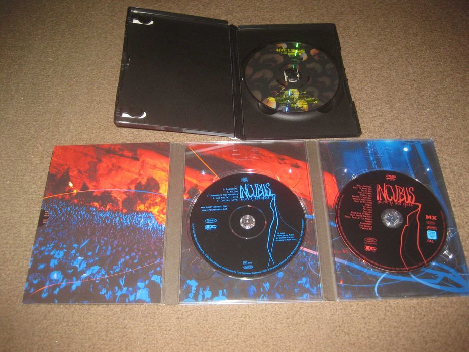 2 DVDs musicais dos "Incubus"