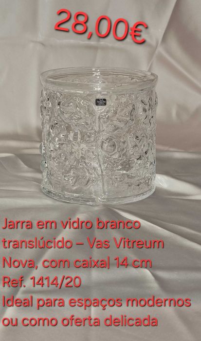 Jarra de Vidro Artística Vas Vitreum