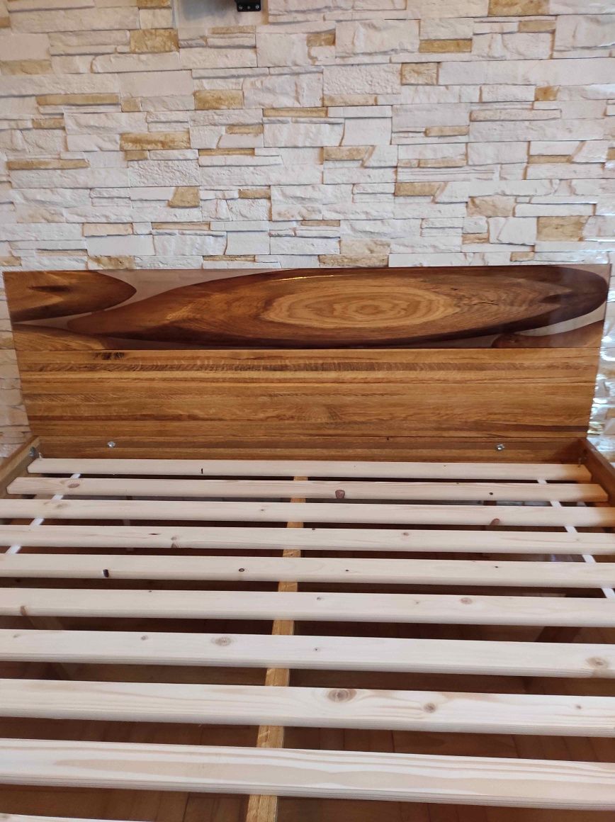 Łóżko Lity dąb 160x200 Lewitujące