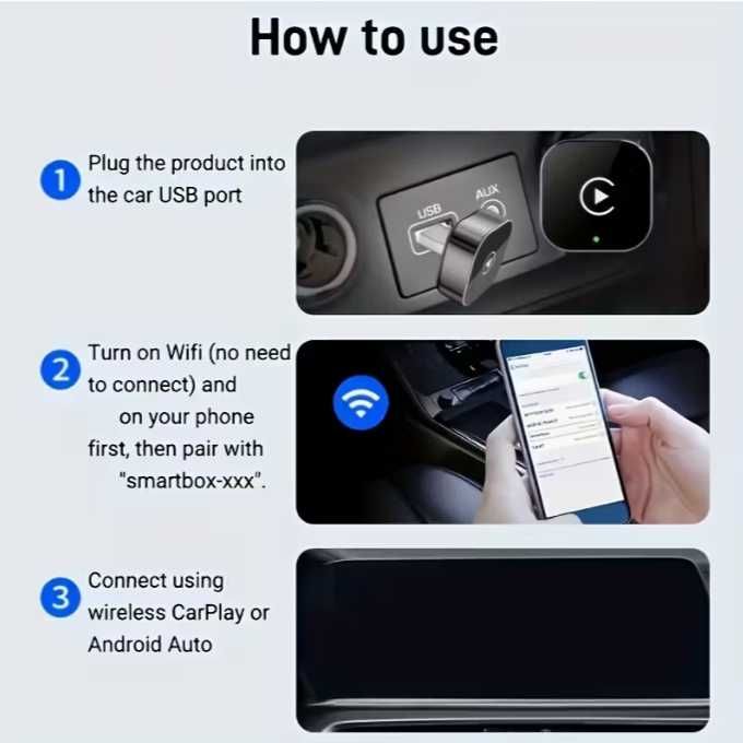 Adaptador Carplay Android Auto