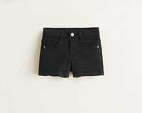Nowe dżinsowe spodenki MANGO dziewczynka 104 czarne szorty jeansowe
