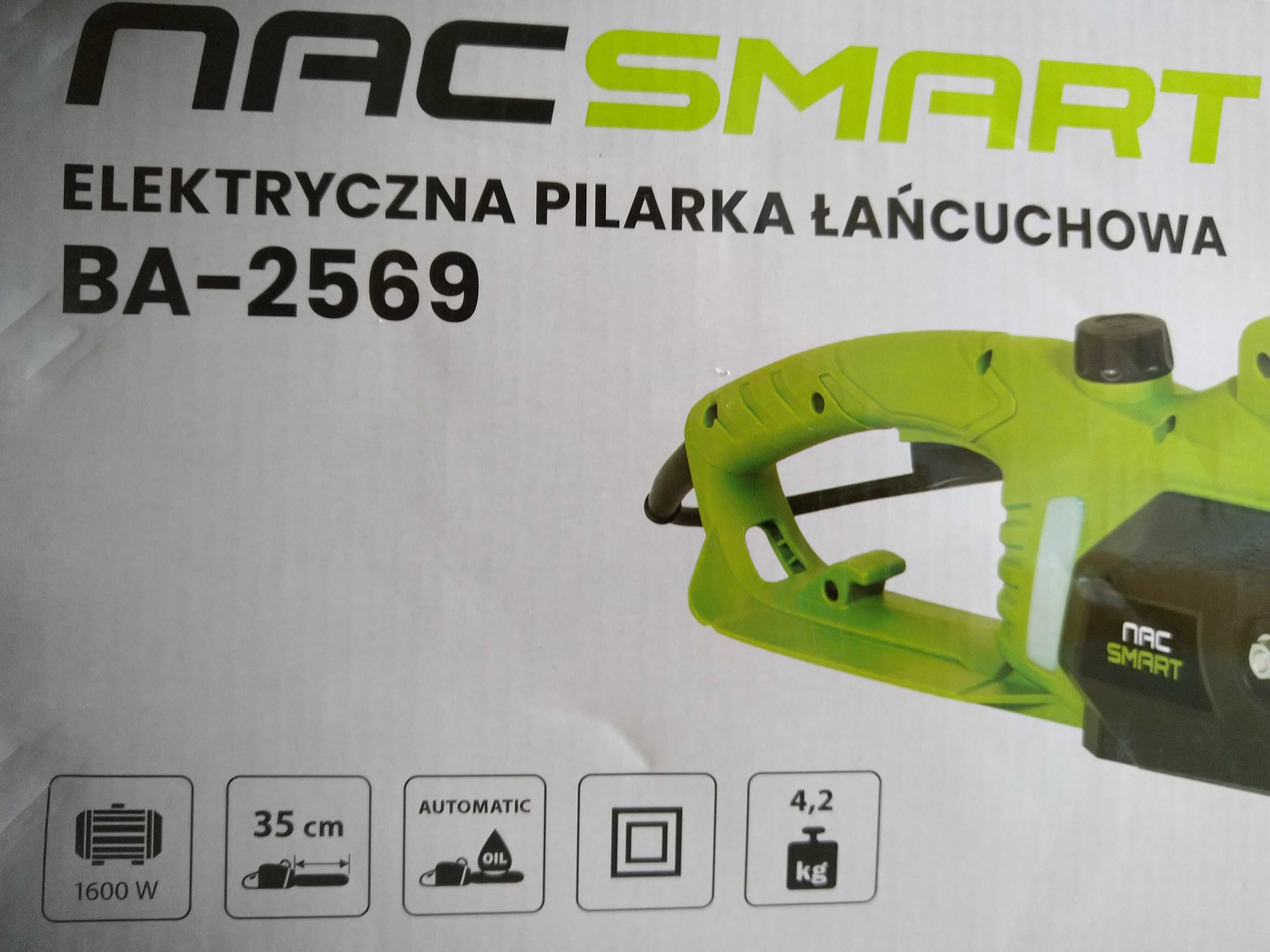 Elektryczna Pilarka Łańcuchowa Piła 1600W Prowadnica 35cm POCZTEX