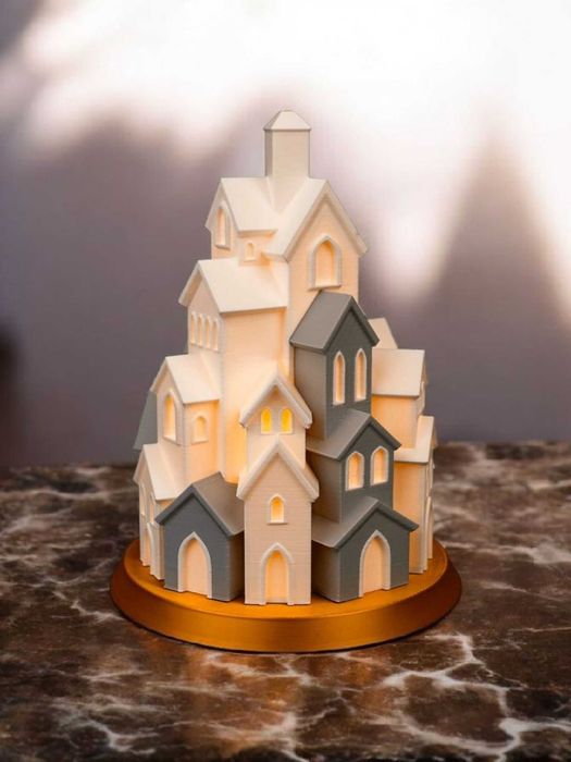 Magia Świąt Lampa Zimowe Miasteczko Świąteczna ozdoba w Formie Choinki