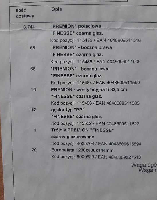 Dachówka ceramiczna 320 metrów creaton premion finesse czarny połysk