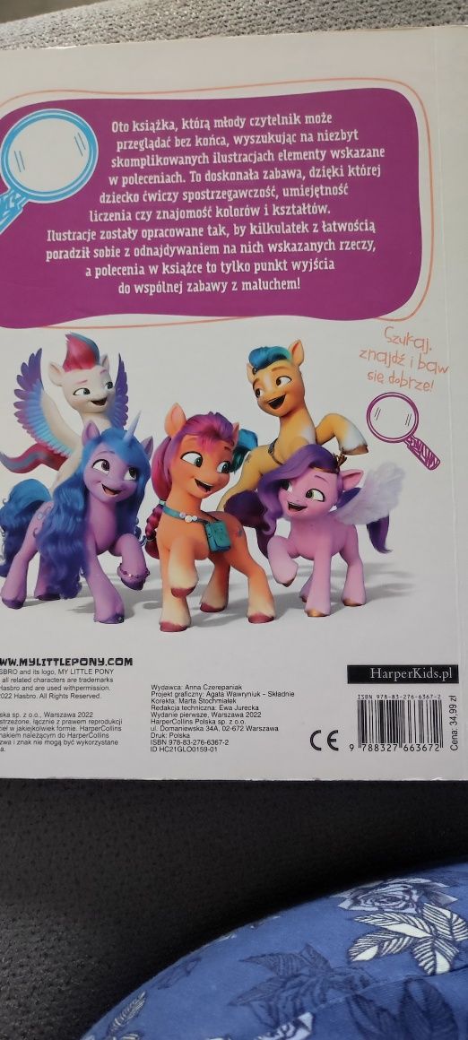 Książka dla dzieci My little pony