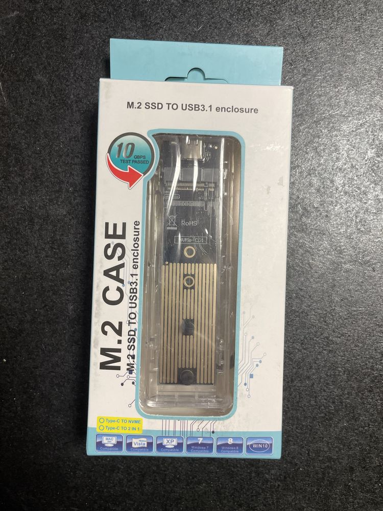 Новий корпус для SSD M.2 (NVMe) – USB 3.1 Type-C, 10Gbps