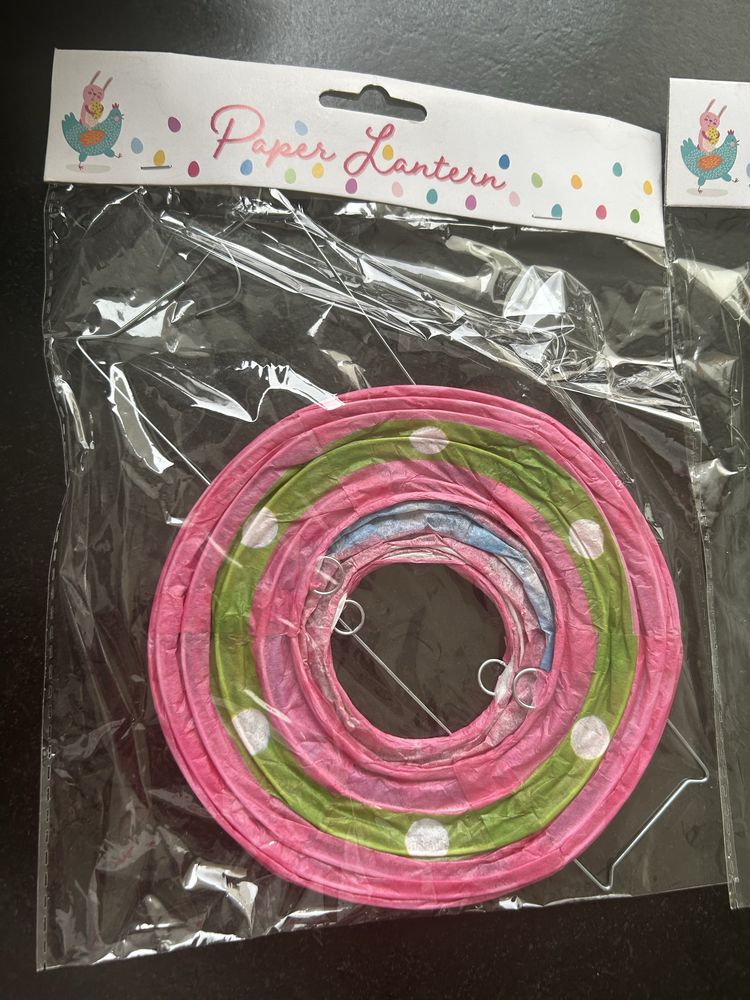 2szt. Papierowy lampion ozdoba wielkanoc wiosna