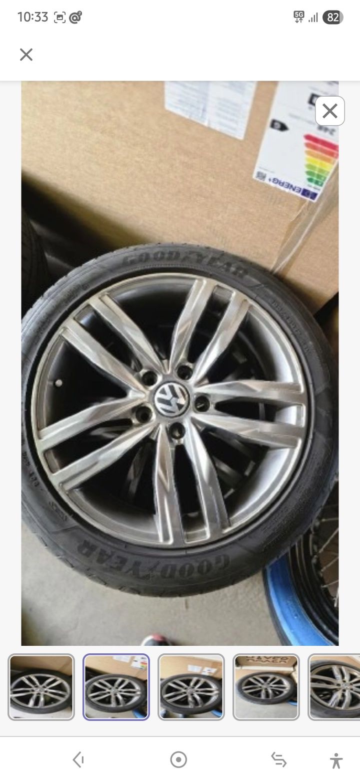 KOŁA ALUFELGI HB 17" 5x112 OPONY GOODYEAR 225/45R17 do VW i inne marki