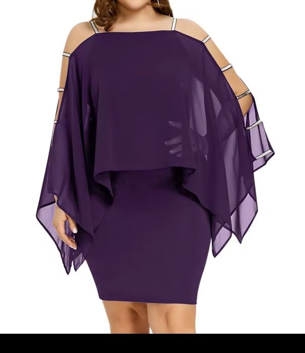 Elegancka sukienka fiolet