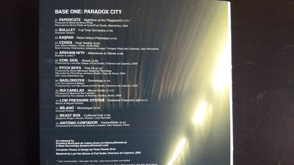 CD Base One: Paradox City