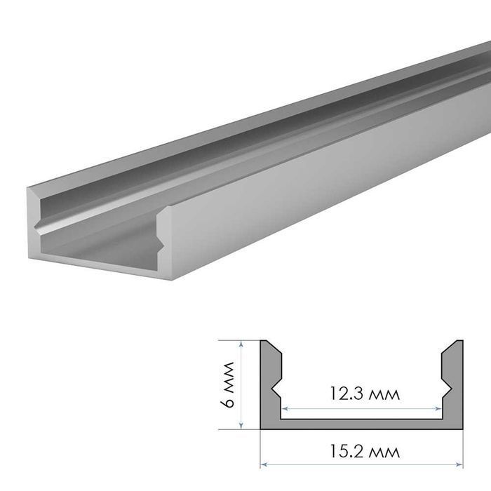 Накладной профиль ЛП7 для LED ленты