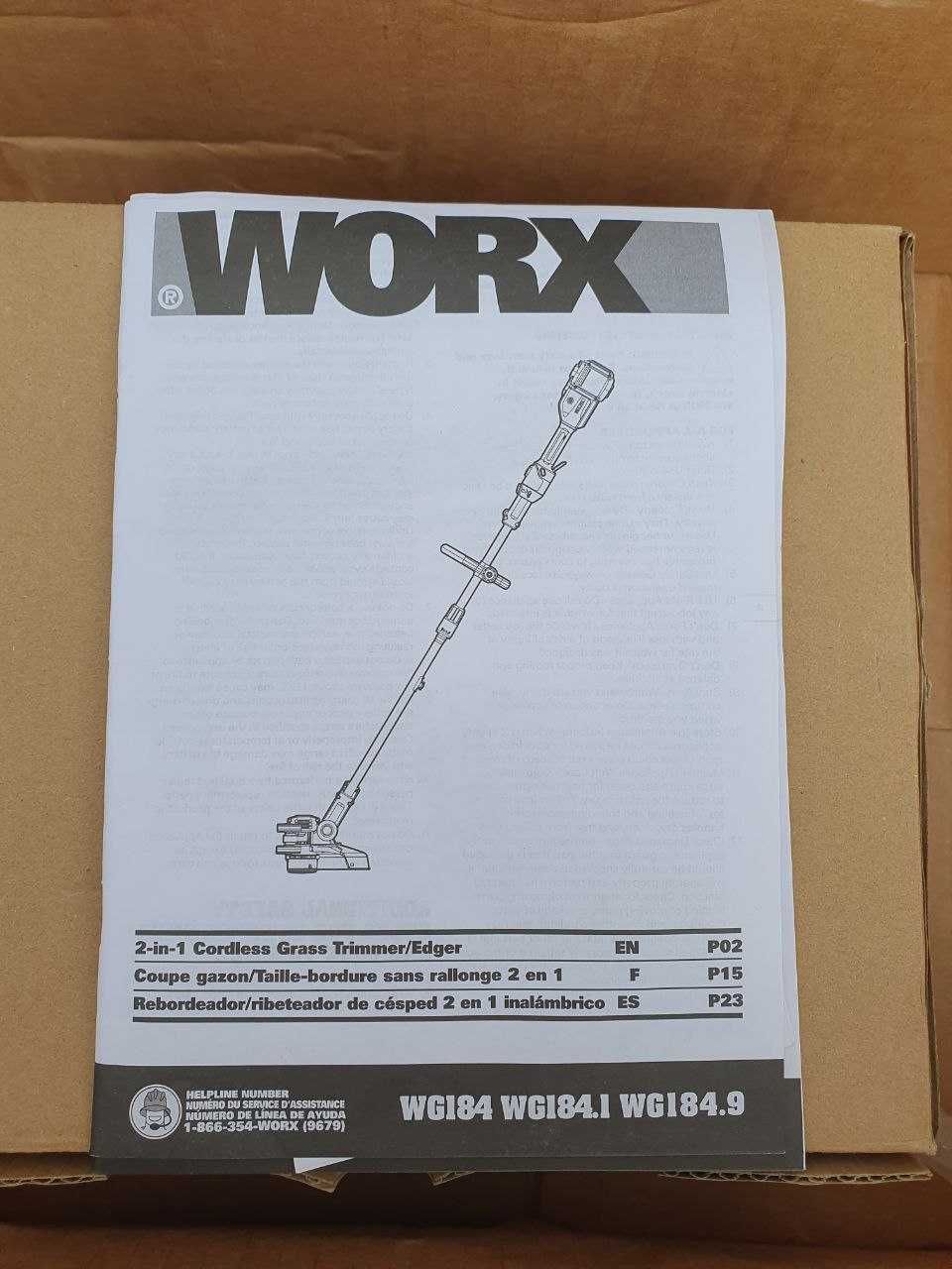 Акумуляторна Електрокоса Тример Worx WG184 40V POWER SHARE з АКБ