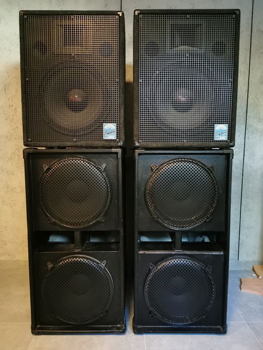 Kolumny estradowe 4kW zestaw RCF, Eminence, KME / nagłośnienie 4000w!