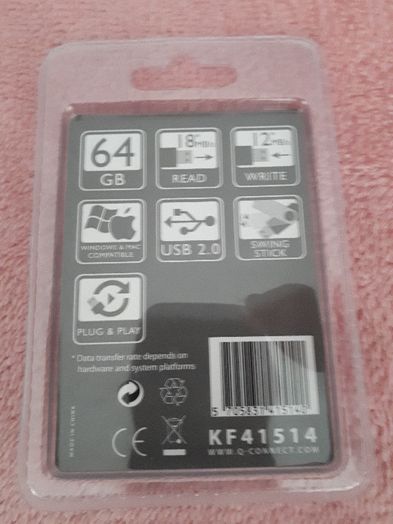 Pendrive 64 GB Nowy zapakowany plus Pendrive 8 GB GRATIS