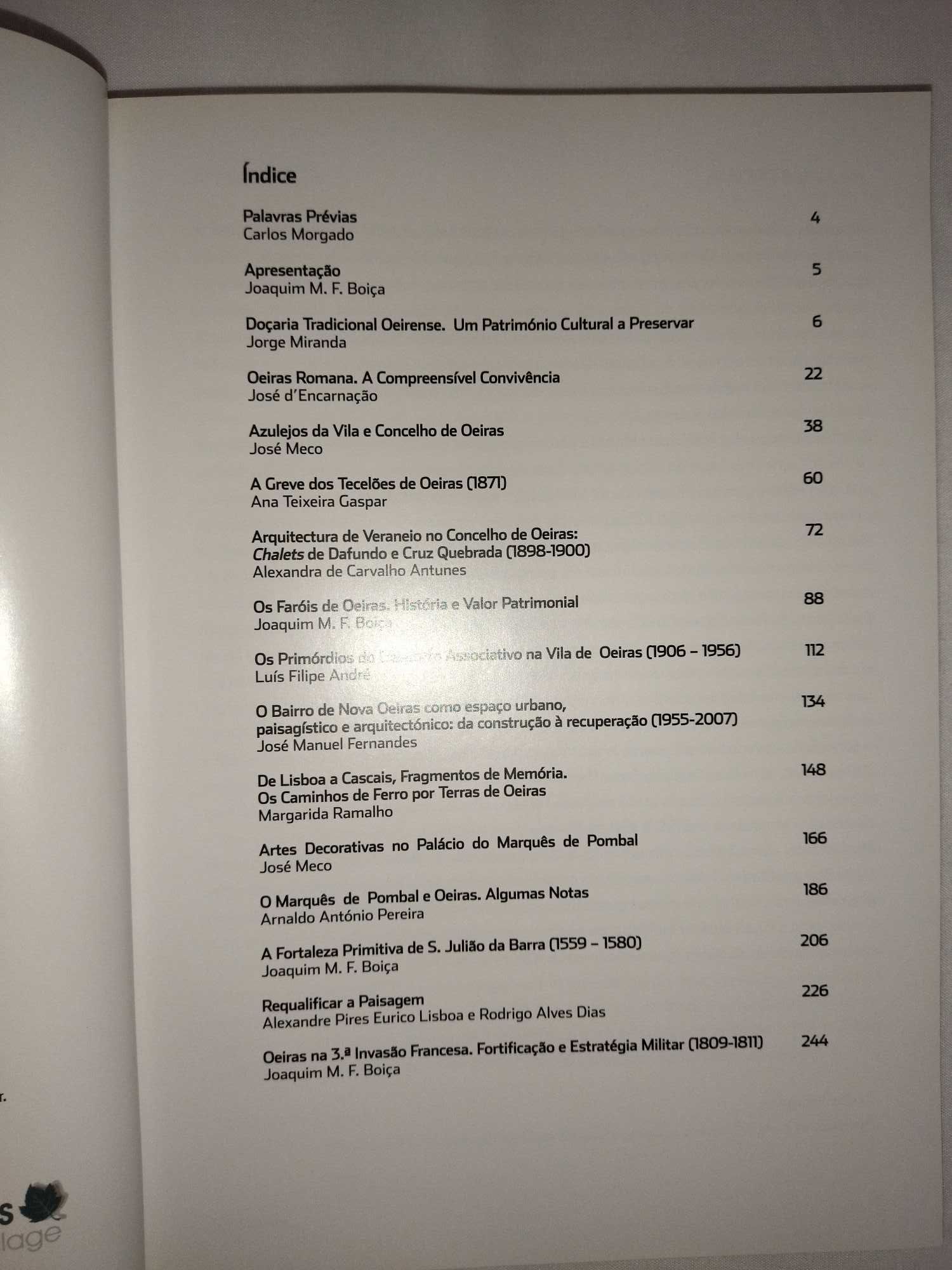 LIVRO Oeiras, Encontros de História e Património, 2006/2007