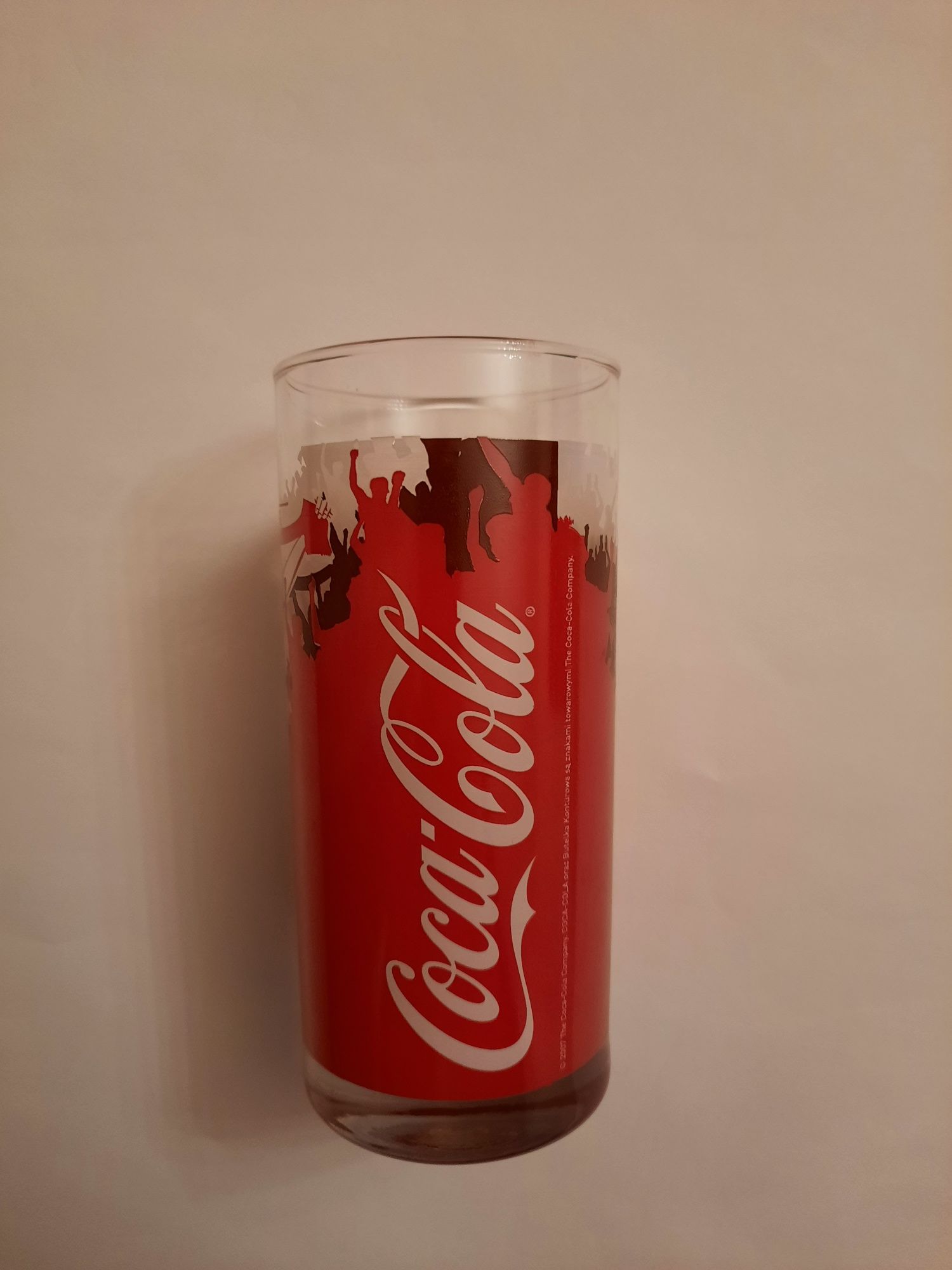 Szklanka Coca cola "Piłka po radosnej stronie życia"