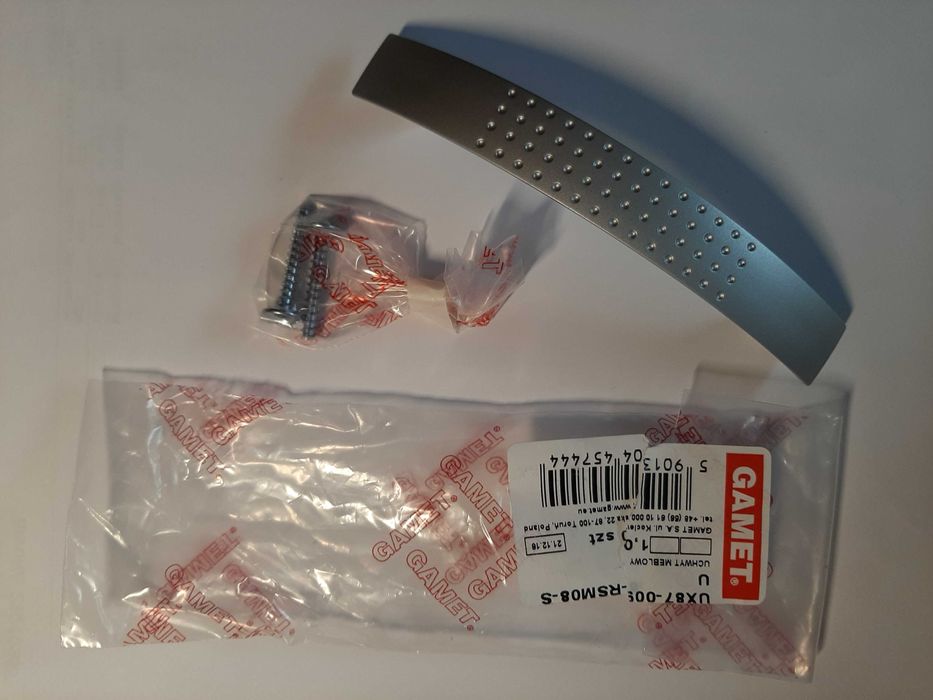 Uchwyt meblowy GAMET UX87 rozstaw 96 mm chrom satynowy