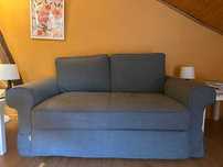 Sofá cama IKEA 2 lugares cor cinzento