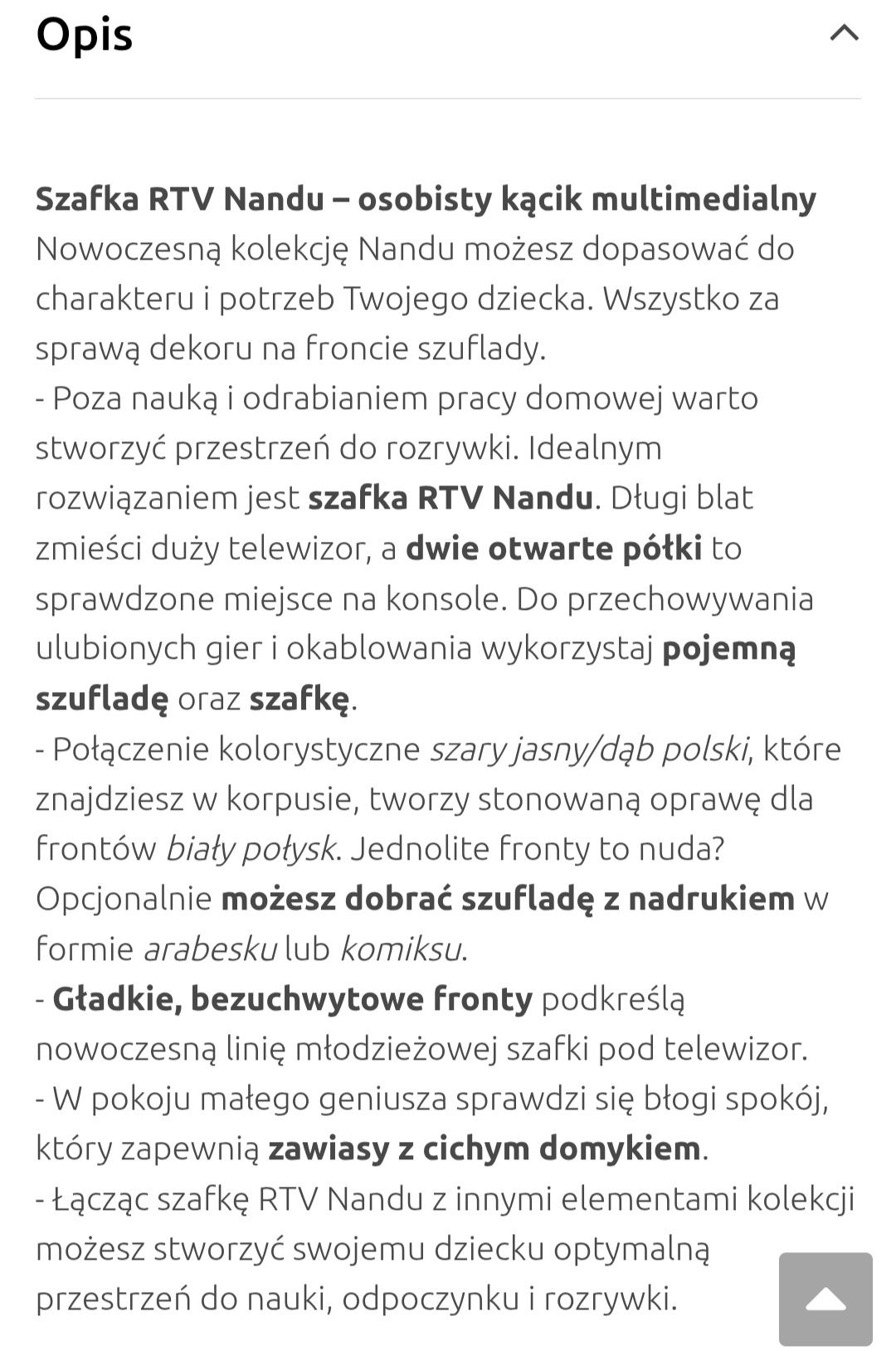 Szafka rtv NANDU