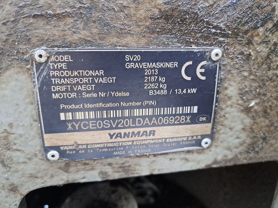Yanmar sv20 2013r