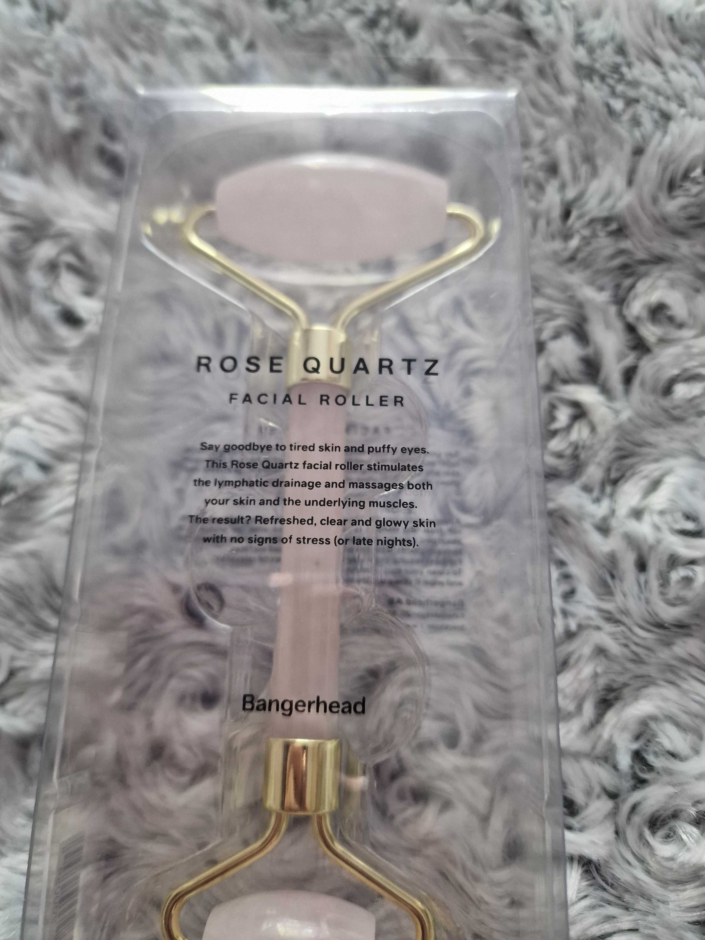 Roller do twarzy z różowego kwarcu Rose Quartz Bangerhead