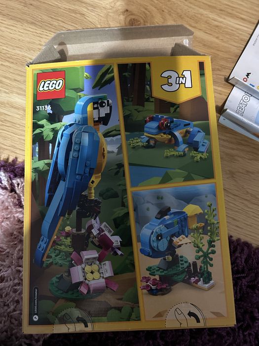 lego creator egzotyczna papuga 3w1