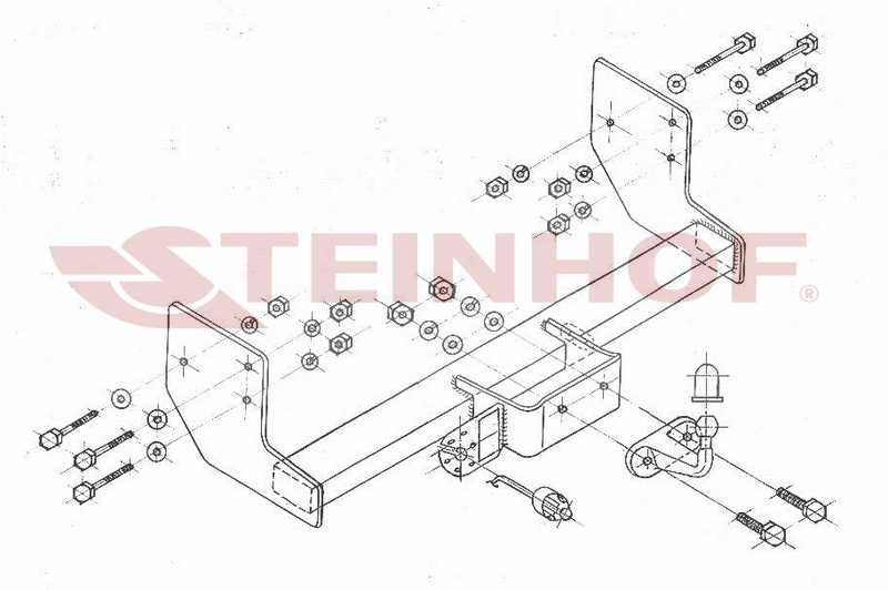 HAK HOLOWNICZY + Wiązką 7pin do Mercedes Vito Viano Mercedes W639