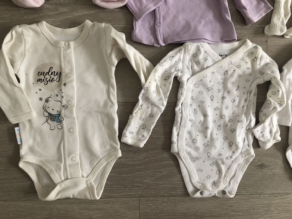 Paka ubranka dziewczęce 56 cm zara body pajac bluza sukienka