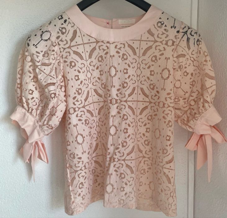 Blusa Rosa Renda S/M