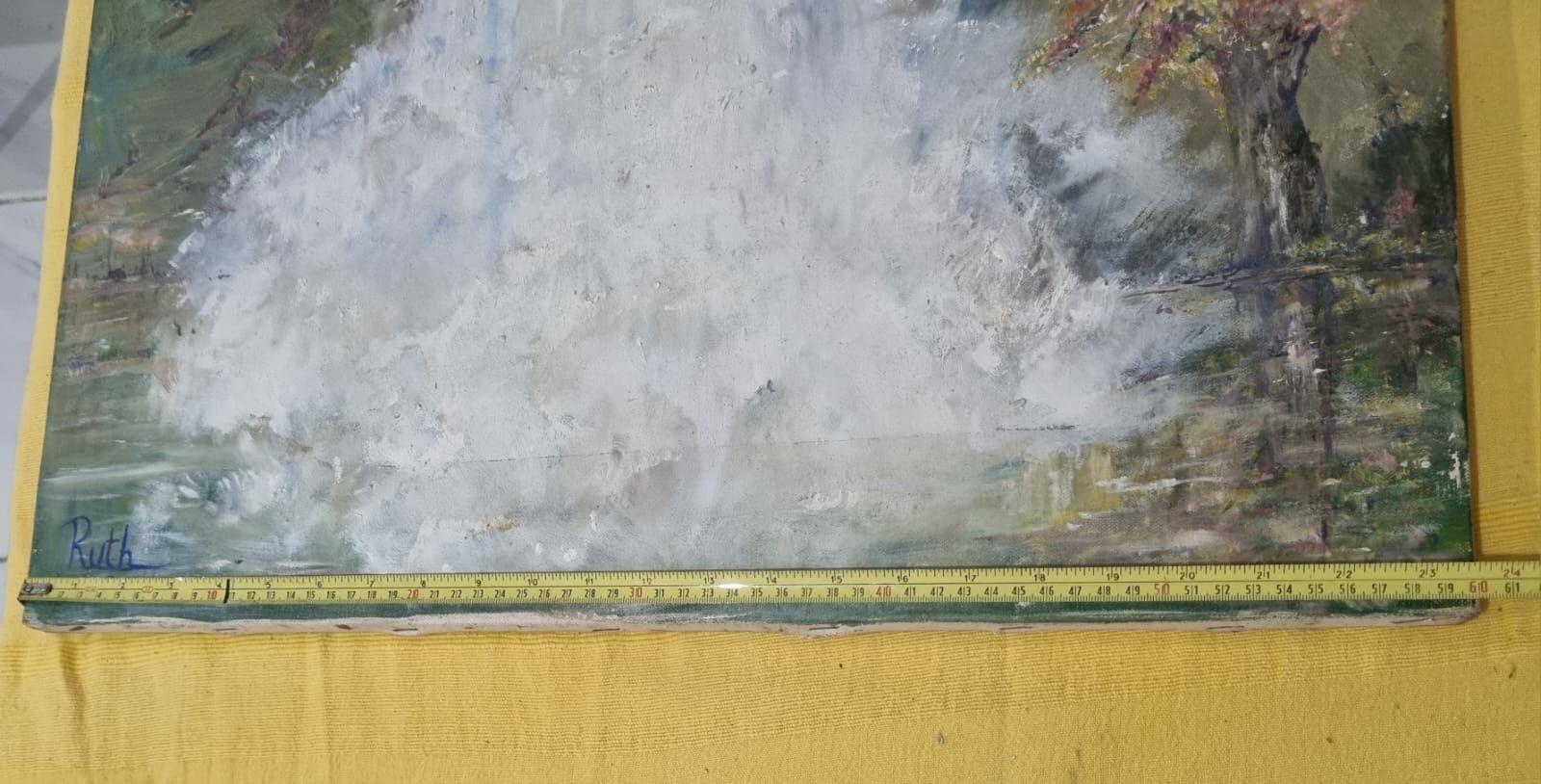 Tela desenhada e Pintada a Mão