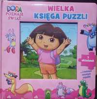 Wielka księga puzzli Dora poznaje świat 5 układanek