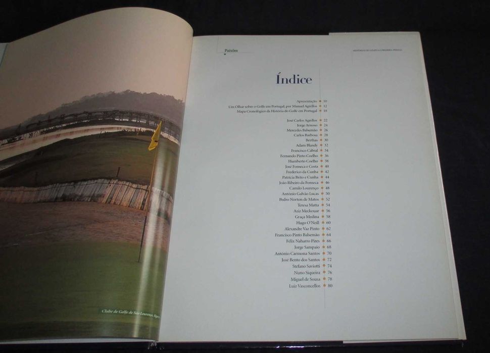 Livro Paixões Histórias de golfe na Primeira Pessoa