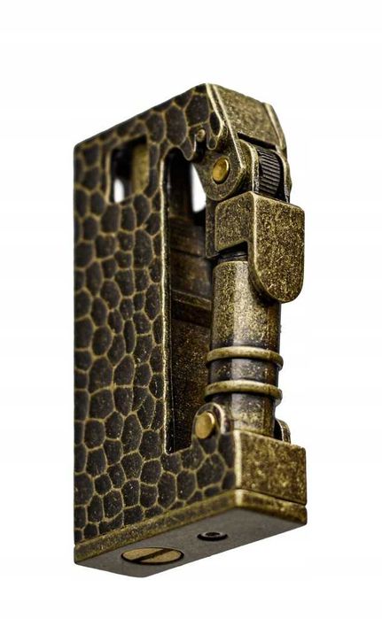 Zapalniczka Płomieniowa Benzynowa Vintage Retro Metalowa Starodawna