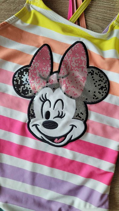 Strój kąpielowy jedniczęściowy Myszki Minnie, Disney, roz. 116 cm.