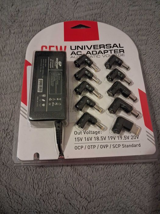 Uniwersalny Zasilacz Ładowarka Do Laptopa 65W USB 10 wtyków