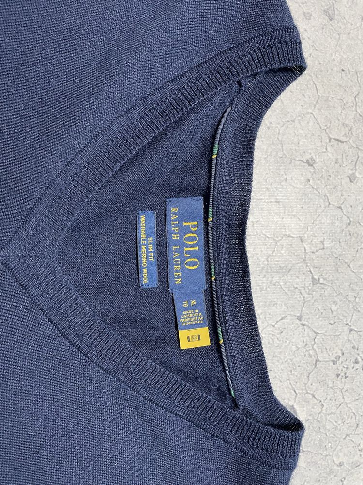 Кофта Свитер Шерстяной Polo Ralph Lauren Оригинал L-XL