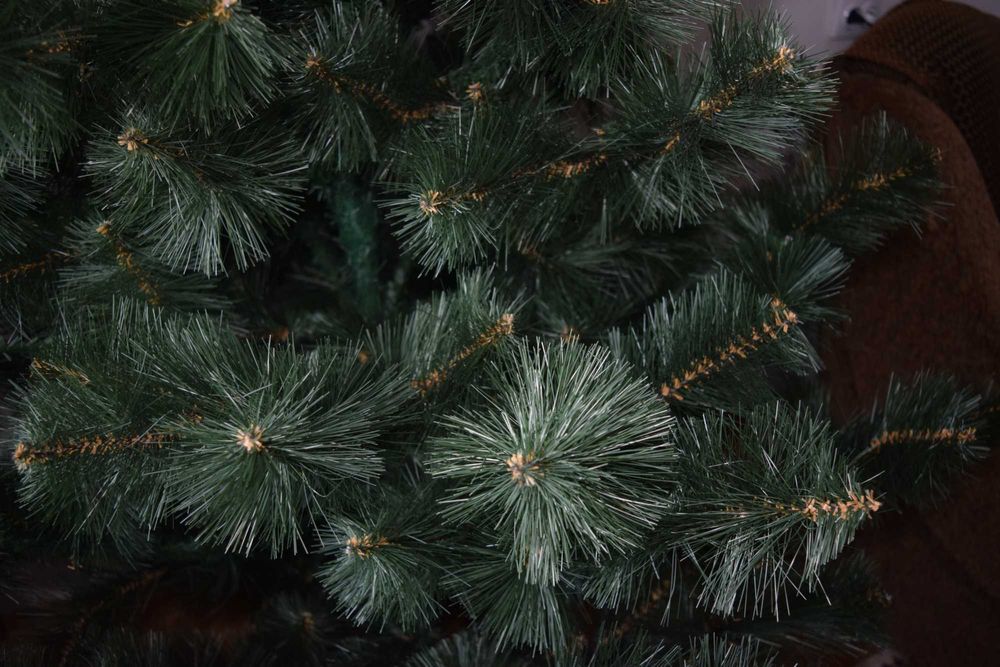 Сосна литая, 220 см. Литая ёлка, ель искусственная