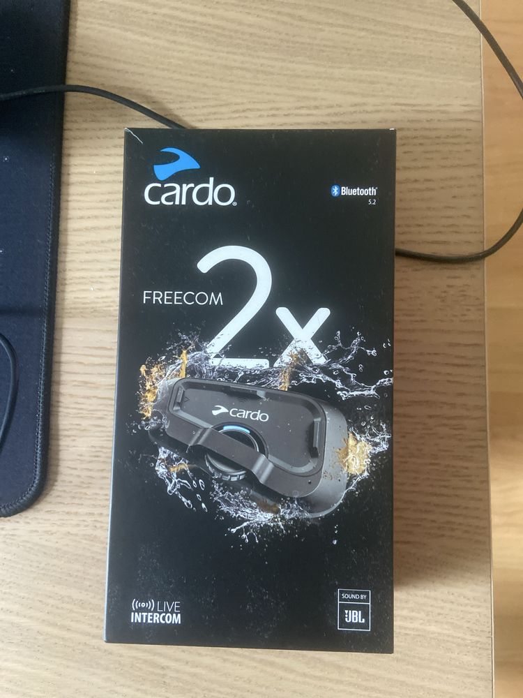 Capacete mota com cardo