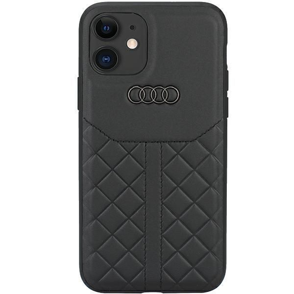 Etui Ochronne iPhone 11/Xr Genuine Leather AUDI Hardcase - Czarny