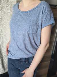 Tommy Hilfiger koszulka damska t-shirt krótki rękaw niebieski melanż