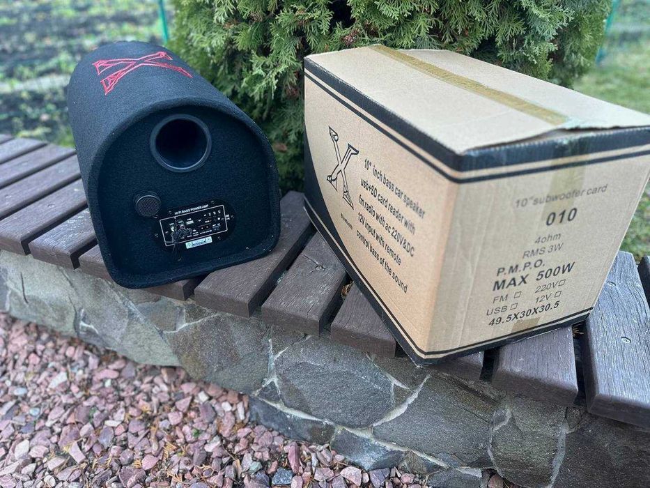 Сабвуфер  150-500ватт. Встроенный усилитель.  Bluetooth. 12v-220v