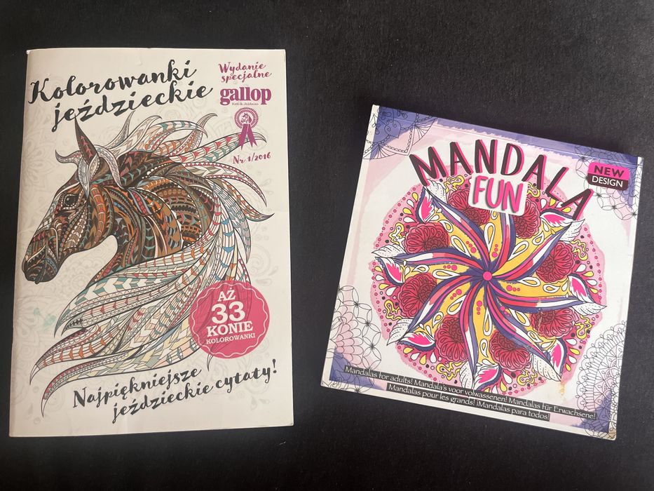 Mandala fun , kolorowanka , Kolorowanki jeździeckie