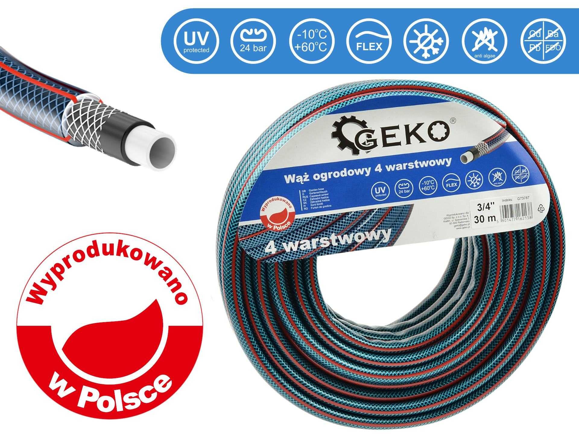 WĄŻ ogrodowy 4-WARSTWOWY 3/4" 20m / 30m 179