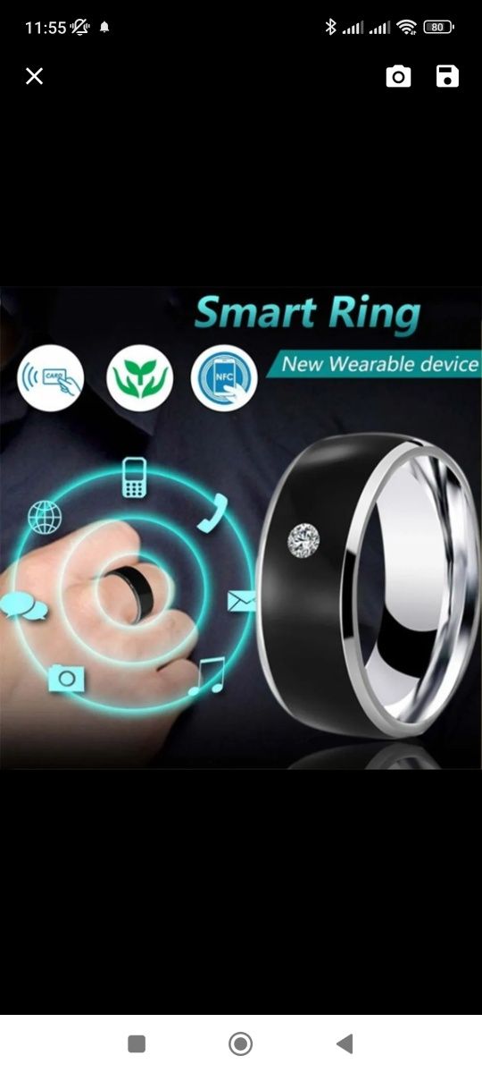 Smart ring NFC, Pierścień NFC , Ring NFC