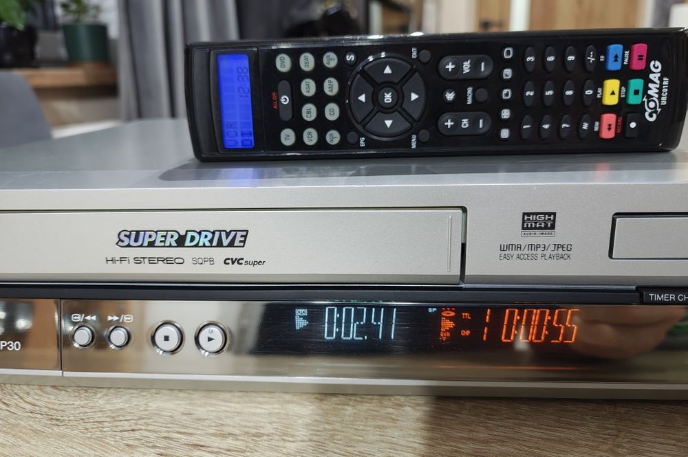 Panasonic NV-VP30 #Magnetowid VHS DVD #S-VHS #Combo#6HD#Hi-Fi #S-Drive